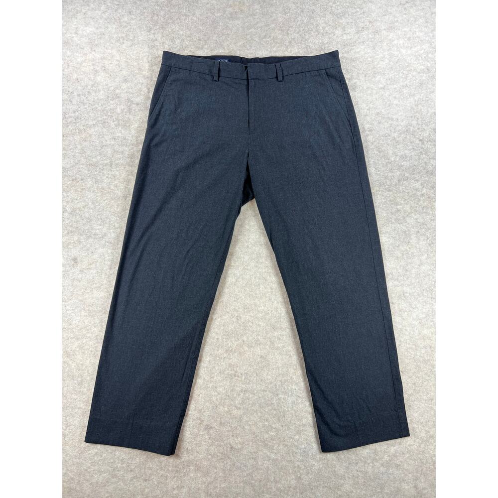 J. Crew Factory Men's Bedford Charcoal Gray Chino Pants Size 34x30 (27)